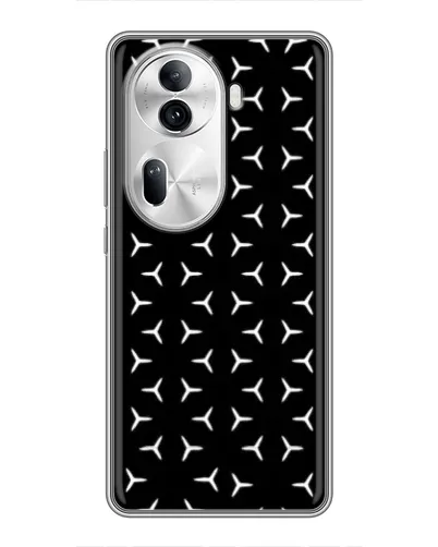 Чехол для OPPO Reno 11 Pro 5G с картинкой «Mercedes паттерн звезд» Чехол для OPPO Reno 11 Pro 5G с картинкой «Mercedes паттерн звезд»