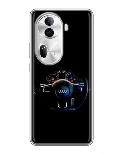 Чехол для OPPO Reno 11 Pro 5G с картинкой «Салон Audi — руль» Чехол для OPPO Reno 11 Pro 5G с картинкой «Салон Audi — руль»