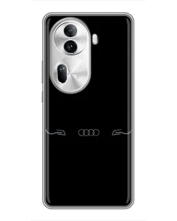 Чехол для OPPO Reno 11 Pro 5G с картинкой «Audi — световой подпись» Чехол для OPPO Reno 11 Pro 5G с картинкой «Audi — световой подпись»