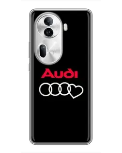 Чехол для OPPO Reno 11 Pro 5G с картинкой «Логотип Audi Heart» Чехол для OPPO Reno 11 Pro 5G с картинкой «Логотип Audi Heart»