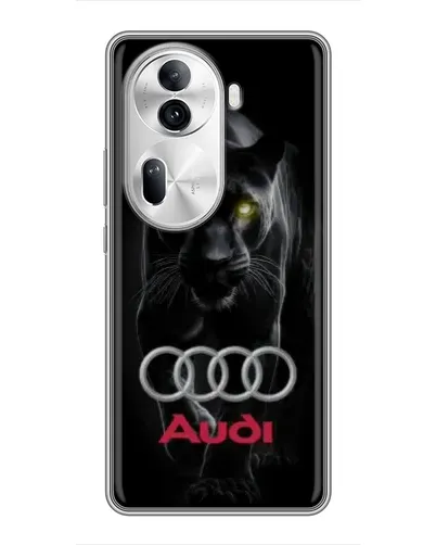 Чехол для OPPO Reno 11 Pro 5G с картинкой «Пантера и Audi» Чехол для OPPO Reno 11 Pro 5G с картинкой «Пантера и Audi»
