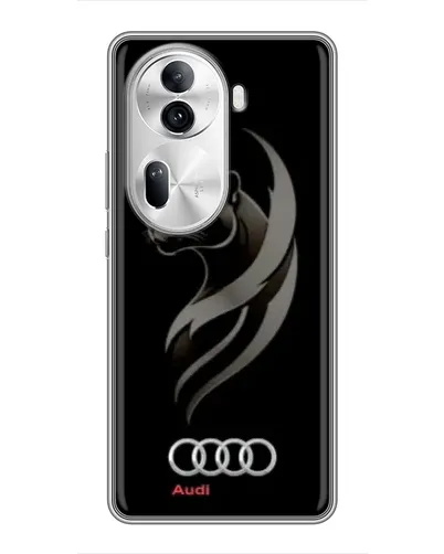 Чехол для OPPO Reno 11 Pro 5G с картинкой «Графика — пантера и Audi» Чехол для OPPO Reno 11 Pro 5G с картинкой «Графика — пантера и Audi»