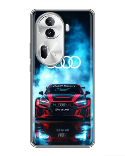 Чехол для OPPO Reno 11 Pro 5G с картинкой «Audi Sport — неон» Чехол для OPPO Reno 11 Pro 5G с картинкой «Audi Sport — неон»
