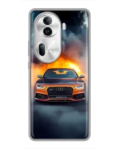 Чехол для OPPO Reno 11 Pro 5G с картинкой «Audi в огненном дыму» Чехол для OPPO Reno 11 Pro 5G с картинкой «Audi в огненном дыму»
