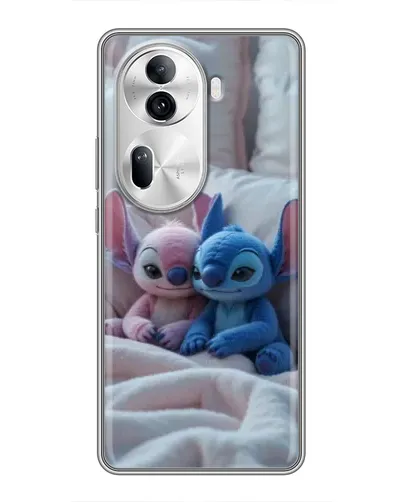 Чехол для OPPO Reno 11 Pro 5G с картинкой «Плюшевые Стич Ангел» Чехол для OPPO Reno 11 Pro 5G с картинкой «Плюшевые Стич Ангел»