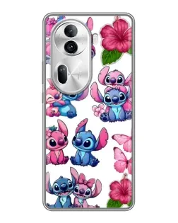 Чехол для OPPO Reno 11 Pro 5G с картинкой «Стикеры Stitch и Angel» Чехол для OPPO Reno 11 Pro 5G с картинкой «Стикеры Stitch и Angel»