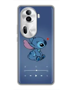 Чехол для OPPO Reno 11 Pro 5G с картинкой «Музыкальный Stitch» Чехол для OPPO Reno 11 Pro 5G с картинкой «Музыкальный Stitch»