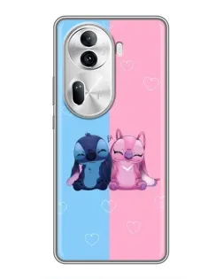 Чехол для OPPO Reno 11 Pro 5G с картинкой «Stitch и Angel Love» Чехол для OPPO Reno 11 Pro 5G с картинкой «Stitch и Angel Love»