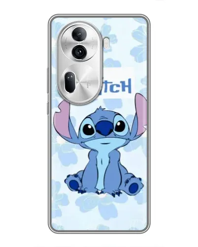 Чехол для OPPO Reno 11 Pro 5G с картинкой «Stitch среди цветов» Чехол для OPPO Reno 11 Pro 5G с картинкой «Stitch среди цветов»