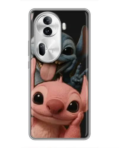 Чехол для OPPO Reno 11 Pro 5G с картинкой «Стич и Ангел» Чехол для OPPO Reno 11 Pro 5G с картинкой «Стич и Ангел»