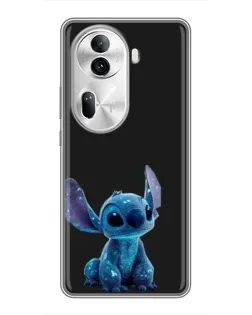 Чехол для OPPO Reno 11 Pro 5G с картинкой «Стич на черном» Чехол для OPPO Reno 11 Pro 5G с картинкой «Стич на черном»