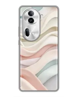 Чехол для OPPO Reno 11 Pro 5G с картинкой «Пастельные нежные волны»