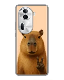 Чехол для OPPO Reno 11 Pro 5G с картинкой «Капибара виктория» Чехол для OPPO Reno 11 Pro 5G с картинкой «Капибара виктория»