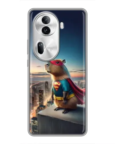 Чехол для OPPO Reno 11 Pro 5G с картинкой «Капи-мен супергерой»