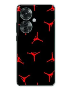 Чохол для OPPO Reno 11F з картинкою «Jordan Red Pattern»
