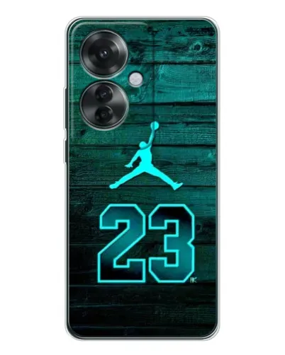 Чехол для OPPO Reno 11F с картинкой «Jordan Cyan 23» Чехол для OPPO Reno 11F с картинкой «Jordan Cyan 23»