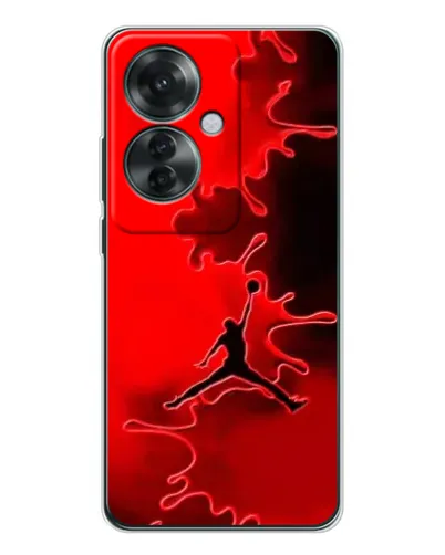 Чехол для OPPO Reno 11F с картинкой «Jordan Red Smoke» Чехол для OPPO Reno 11F с картинкой «Jordan Red Smoke»