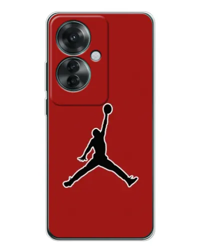 Чехол для OPPO Reno 11F с картинкой «Jordan Red Back» Чехол для OPPO Reno 11F с картинкой «Jordan Red Back»