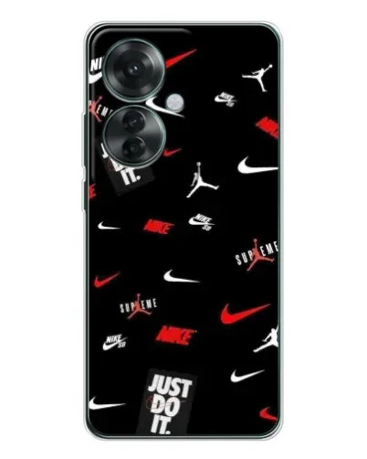 Чехол для OPPO Reno 11F с картинкой «Nike Mix Pattern» Чехол для OPPO Reno 11F с картинкой «Nike Mix Pattern»