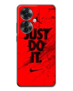 Чехол для OPPO Reno 11F с картинкой «Nike Just Do It»