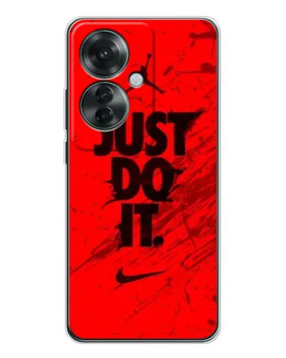 Чехол для OPPO Reno 11F с картинкой «Nike Just Do It» Чехол для OPPO Reno 11F с картинкой «Nike Just Do It»