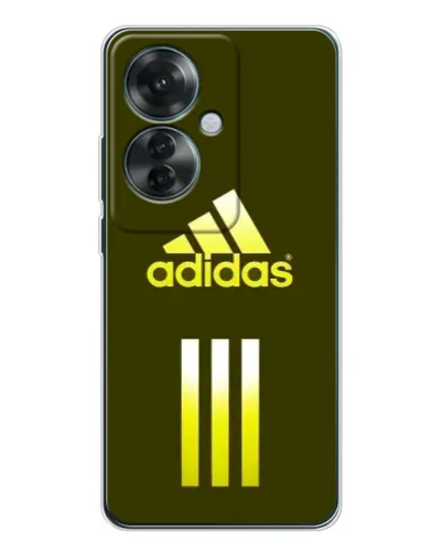 Чехол для OPPO Reno 11F с картинкой «Оливковый градиент Adidas»