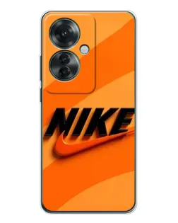 Чохол для OPPO Reno 11F з картинкою «Помаранчевий драйв Nike»
