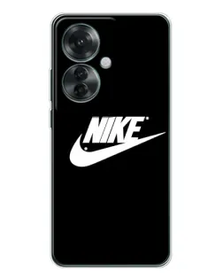 Чехол для OPPO Reno 11F с картинкой «Мазки краски Nike»