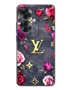 Чохол для OPPO Reno 11F з картинкою «Квітковий Louis Vuitton»