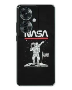 Чехол для OPPO Reno 11F с картинкой «NASA — шагаем по Луне» Чехол для OPPO Reno 11F с картинкой «NASA — шагаем по Луне»