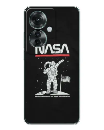 Чехол для OPPO Reno 11F с картинкой «NASA — шагаем по Луне» Чехол для OPPO Reno 11F с картинкой «NASA — шагаем по Луне»
