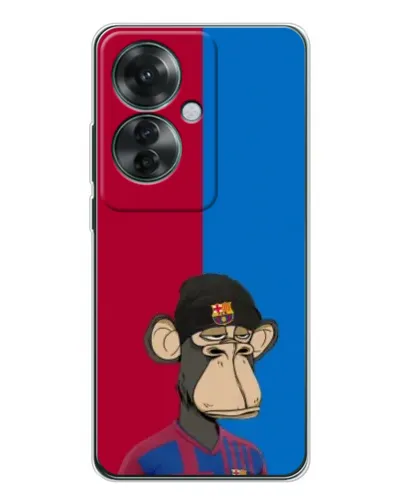 Чехол для OPPO Reno 11F с картинкой «Bored Ape — фанат Барсы» Чехол для OPPO Reno 11F с картинкой «Bored Ape — фанат Барсы»