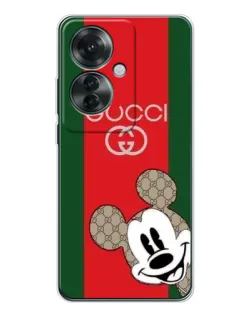 Чохол для OPPO Reno 11F з картинкою «Gucci — смуги та Міккі» Чохол для OPPO Reno 11F з картинкою «Gucci — смуги та Міккі»
