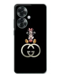 Чохол для OPPO Reno 11F з картинкою «Мінні Маус на лого» Чохол для OPPO Reno 11F з картинкою «Мінні Маус на лого»