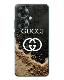 Чохол для OPPO Reno 11F з картинкою «Gucci — піщані дюни» Чохол для OPPO Reno 11F з картинкою «Gucci — піщані дюни»