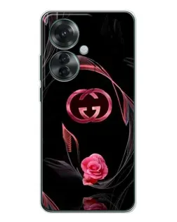 Чохол для OPPO Reno 11F з картинкою «Gucci — неонова троянда» Чохол для OPPO Reno 11F з картинкою «Gucci — неонова троянда»