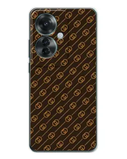 Чохол для OPPO Reno 11F з картинкою «Gucci — золоті діагоналі» Чохол для OPPO Reno 11F з картинкою «Gucci — золоті діагоналі»