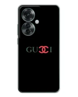 Чохол для OPPO Reno 11F з картинкою «Gucci — червоний градієнт» Чохол для OPPO Reno 11F з картинкою «Gucci — червоний градієнт»