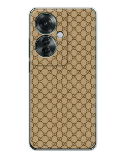 Чехол для OPPO Reno 11F с картинкой «Gucci — классический беж» Чехол для OPPO Reno 11F с картинкой «Gucci — классический беж»