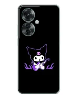 Чехол для OPPO Reno 11F с картинкой «Электрическая Kuromi» Чехол для OPPO Reno 11F с картинкой «Электрическая Kuromi»