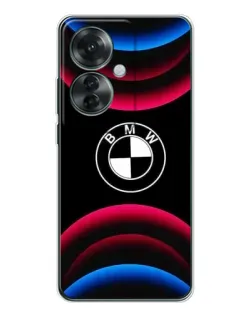 Чохол для OPPO Reno 11F з картинкою «Логотип BMW та неонові дуги» Чохол для OPPO Reno 11F з картинкою «Логотип BMW та неонові дуги»
