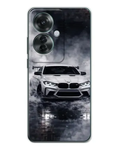 Чехол для OPPO Reno 11F с картинкой «BMW сквозь туман»