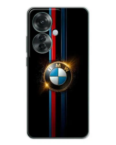 Чехол для OPPO Reno 11F с картинкой «BMW M-Power неон»