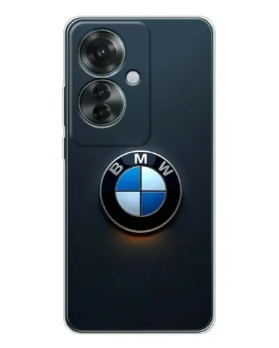 Чехол для OPPO Reno 11F с картинкой «Логотип BMW — минимализм»