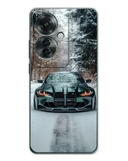 Чохол для OPPO Reno 11F з картинкою «BMW у зимовому лісі» Чохол для OPPO Reno 11F з картинкою «BMW у зимовому лісі»