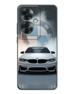 Чохол для OPPO Reno 11F з картинкою «BMW в білому диму» Чохол для OPPO Reno 11F з картинкою «BMW в білому диму»
