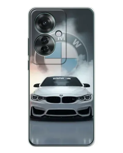 Чехол для OPPO Reno 11F с картинкой «BMW в белом дыму» Чехол для OPPO Reno 11F с картинкой «BMW в белом дыму»