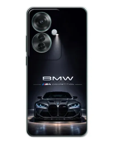 Чехол для OPPO Reno 11F с картинкой «BMW сквозь ночной город» Чехол для OPPO Reno 11F с картинкой «BMW сквозь ночной город»