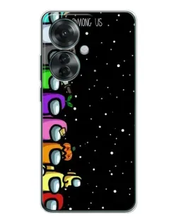 Чехол для OPPO Reno 11F с картинкой «Команда Among Us» Чехол для OPPO Reno 11F с картинкой «Команда Among Us»