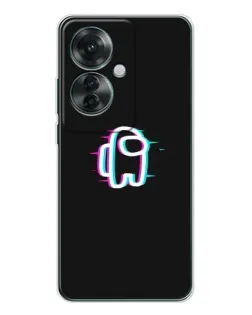 Чехол для OPPO Reno 11F с картинкой «Among Us неон» Чехол для OPPO Reno 11F с картинкой «Among Us неон»